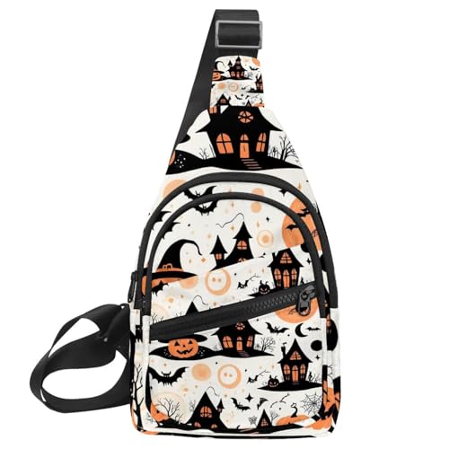 Sac à bandoulière Happy Halloween3, sac à main multicolore uniesexe et pochette de taille 30cm