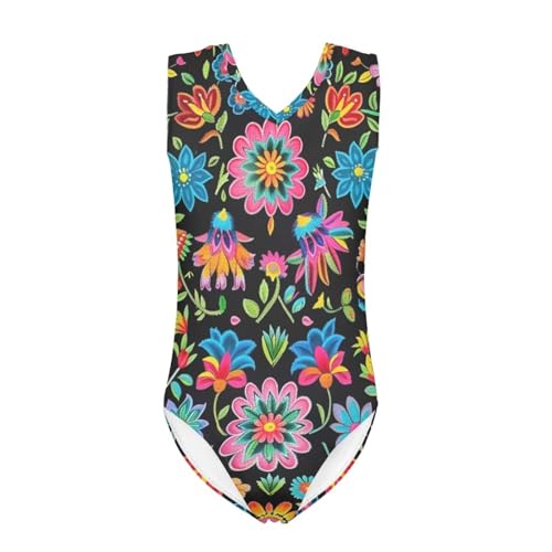 Image of Xhuibop One Piece Swimsuits for Girls Beachwear Bathing Suits 3-14