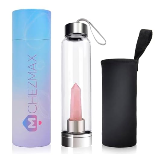 ChezMax Crystal Glass Water Bottle