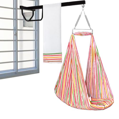 Image of VParents Sleeping Essentials Set with Mosquito Net, Spring & Metal Window Hanger (Red)