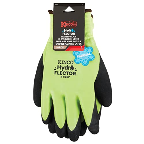 Kinco - Hydroflector Lined Waterproof Latex Work Gloves, Extra Warm, (1786P)