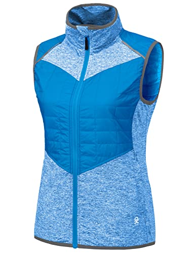 Little Donkey Andy Women's Lightweight Golf Vest Warm Outdoor Sleeveless Jacket For Hiking Travel Running Casual Vivid Blue L #TOP13