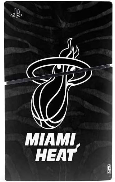 Skinit Decal Gaming Skin Compatible with PS5 Slim Digital Edition Console - Officially Licensed NBA Miami Heat Black Animal Print Design Black - AMLNBA16 image 2 of 4 B0CQMWSV9H