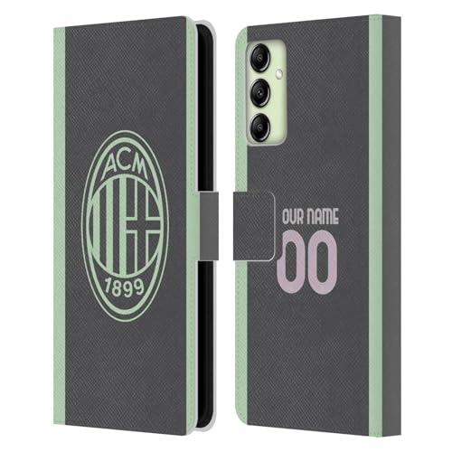 Coque portefeuille AC Milan Samsung A14 5G pour ranger cartes et billets