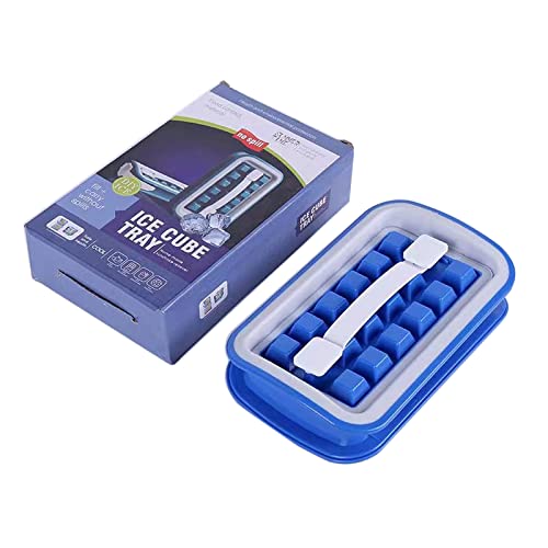 Moule Glacons Portable 2 En 1 Avec Couvercle En Silicone Moulle Glacon Kitchen Bar Accessoires Gadgets Portable Diy Moules De Bouteille De GlaçOns CréAtives Artisanales à La Main Bac A Glacon Cover