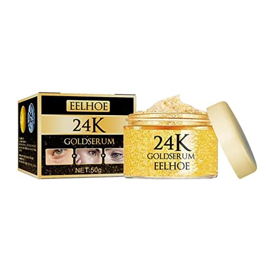 24K guld ögonkräm | Anti-aging ögonkräm för mörka ringar - Ögonbehandling för mörka ringar och svullnader i ögonen, fuktighetskräm, närande, mot svullnader, mot rynkor, uppstramande hud runt Herommy