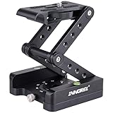 Z Flex Tilt Tripod Head with 1/4 inch Quick Release Plate Bubble Level CNC Aluminum 360° Rotation...