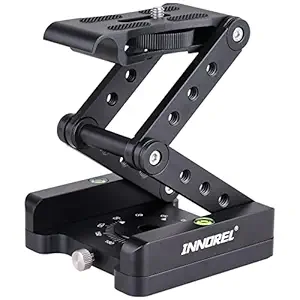 Z Flex Tilt Tripod Head with 1/4 inch Quick Release Plate Bubble Level CNC Aluminum 360 Rotation Panoramic Tripod Mount for Canon Nikon Sony DSRL Camcorder Slider Max Load 6.61lb/3kg