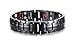 Produktbild VNOX Herren Edelstahl 4 in 1 Therapie Heilung Magnet-Armband Link Kette Armbänder, Schwarz Farbe, 22,5 cm länge