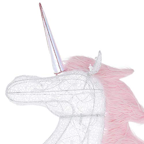 image for Home Accents Holiday Yard Ornaments Christmas Unicorn - LED Glitter In