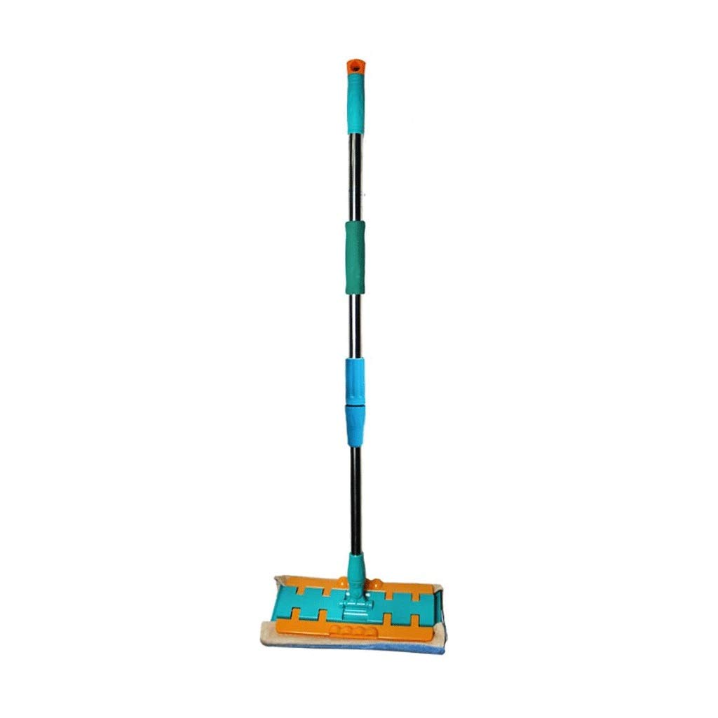 Limpieza del piso Trapeador de piso de microfibra para limpieza de madera dura Trapeador húmedo de polvo giratorio 360 con mango extendido de aluminio, paño de almohadillas de trapeador lavables