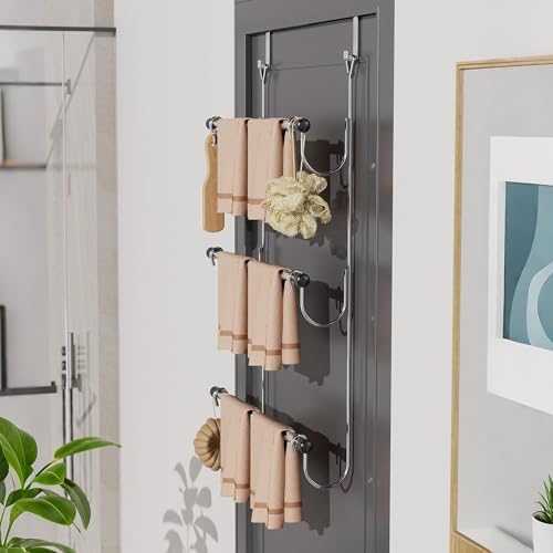 Porte-serviettes de porte compact pour optimiser une chambre d'étudiant - 5