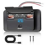 Commande par bouton-poussoir : Le bouton-poussoir physique permet de couper l'alimentation du port de charge d'une simple pression, évitant ainsi les branchements et débranchements et prévenant la décharge de la batterie. L'interface à clapet est dotée d'une protection en polycarbonate de haute qualité, la protégeant efficacement de la poussière et de l'eau, tout en étant ignifuge, résistante aux hautes températures et à la corrosion. Elle garantit également sa durabilité et sa résistance à la déformation. Une puce intelligente intégrée offre six niveaux de protection contre les surtensions, les surintensités, les courts-circuits, les surchauffes, les surcharges et les surcharges excessives.