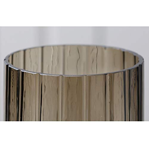 Vase en verre pour fleur et culture hydroponique sur table de salon