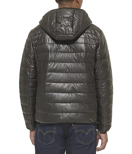 Image of Water Resistant Performance Stretch Hooded Puffer Jacket