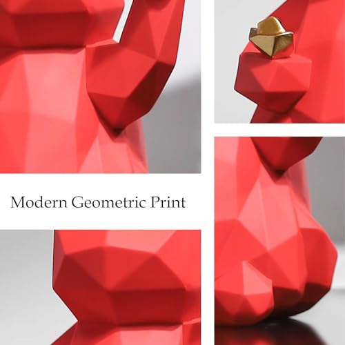 Figura Decorativa Gato de la Suerte Geométrico 4x5x6 miniatura 3
