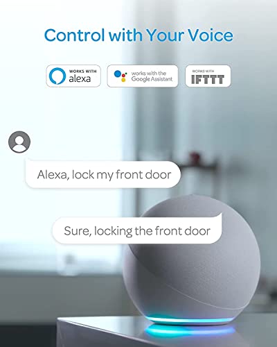 Smart Lock, Ultraloq U-Bolt + Bridge Wifi Adaptor, 5-In-1 Keyless Entry Door Lock With Wifi, App, Bluetooth And Keypad, Smart Locks For Front Door, Smart Deadbolt, Ansi Grade 1 Certified - Black #TOP2