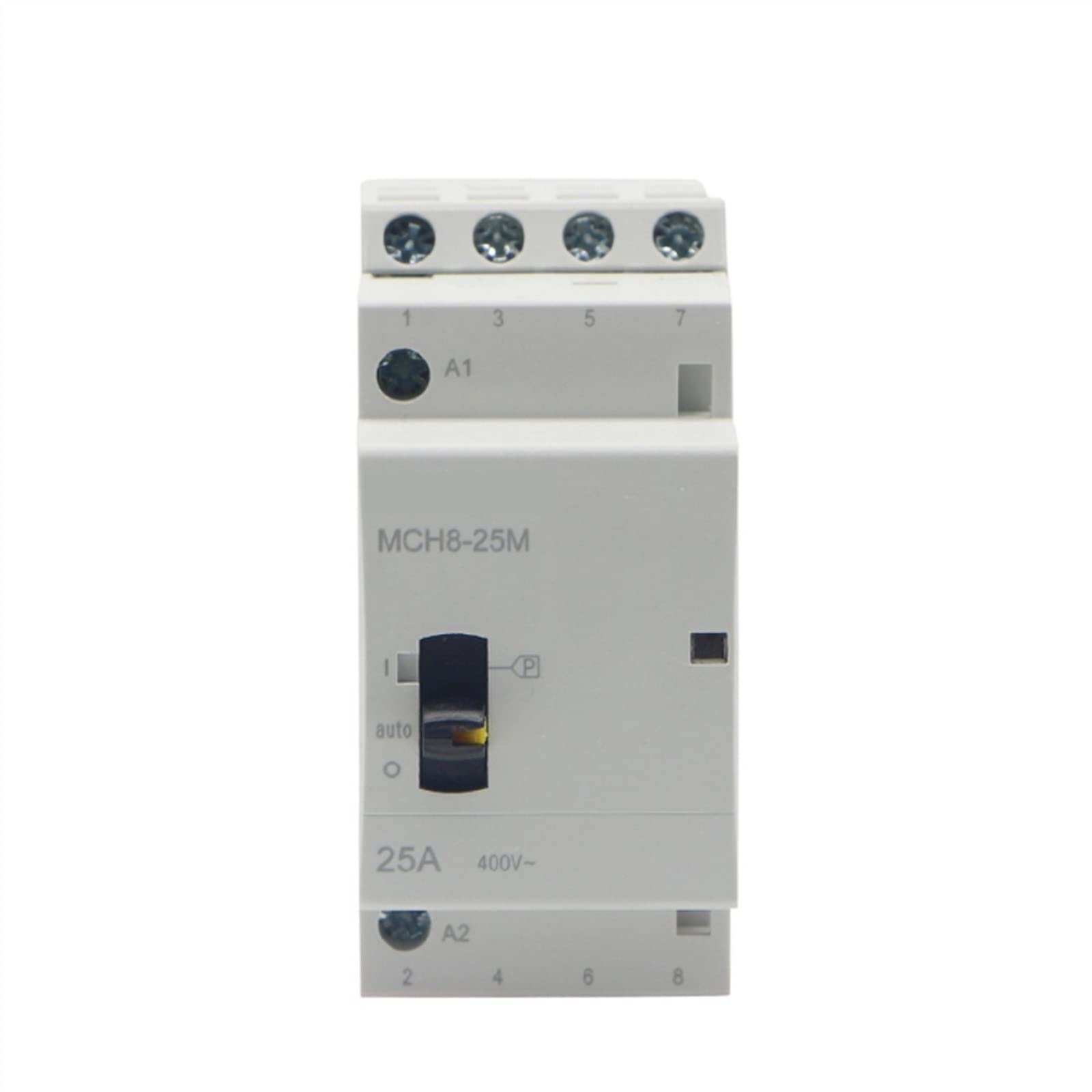 IVEKYKIBC M C H8-25M 4P 25A 220V/230V 50/60HZ Household Ac Modular Contactor with Manual Control Switch 1Pcs(4no)