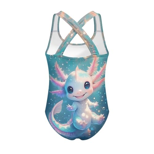 Image of Girls Swimsuit Criss Cross Back 1-Piece Summer Beach Swiwmear
