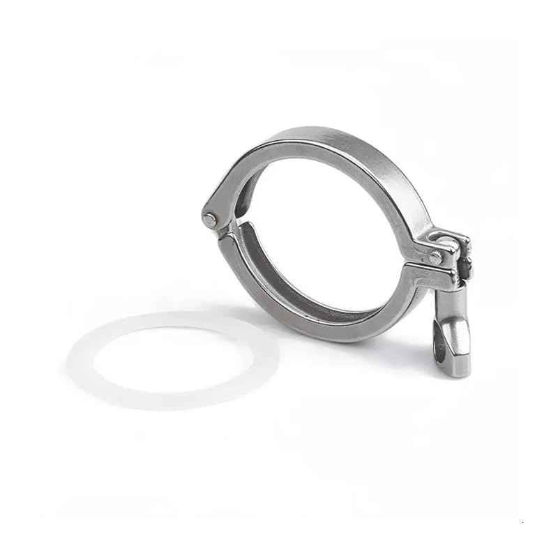 Raccord Tri Clamp 1,5 pouce en acier SS304 avec bride de virole et collier