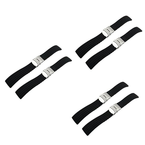 Bracelet de remplacement de montre en silicone étanche lot de 2