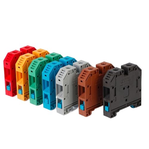 Terminales MRK25 de 25mm² para carril Din, solucione el desorden de cables con tornillo firme