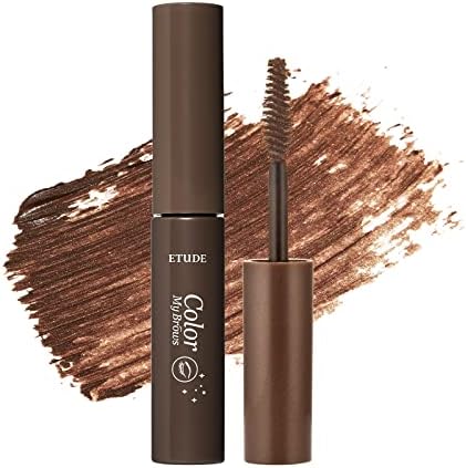 ETUDE Color My Brows Brow Mascara, Rich Brown, Eyebrow Tint, 0.152 fl oz