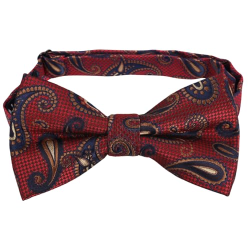 Image of Alizeal Mens 4pcs Vintage Paisley Bow Tie Set