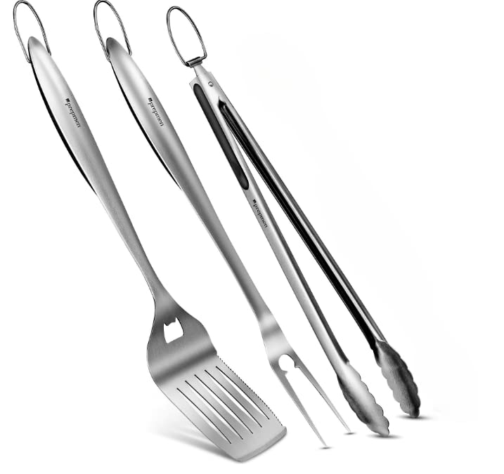 Set de utensilios para parrilla de 3 piezas miniatura 1