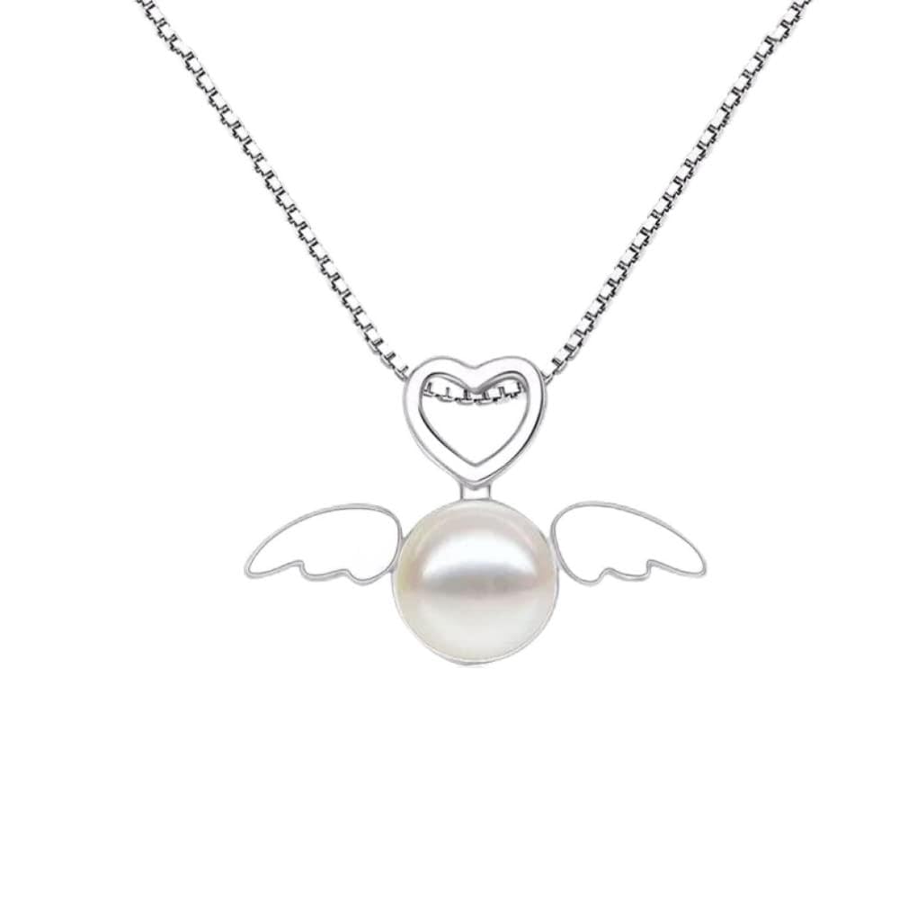 Bijoux de mariage d'exception collier pendentif perles et argent 925