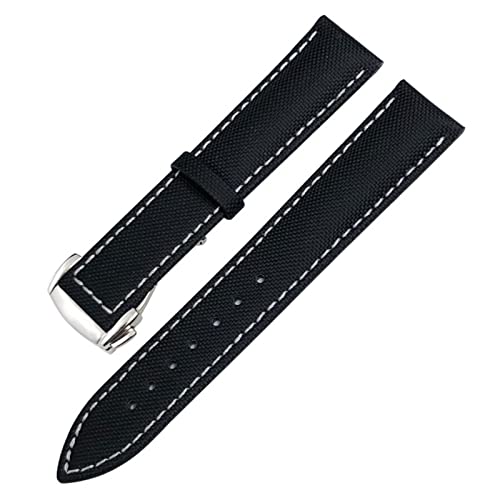 Bracelet montre nylon 22mm anti-irritation pour Omega Seamaster AT150