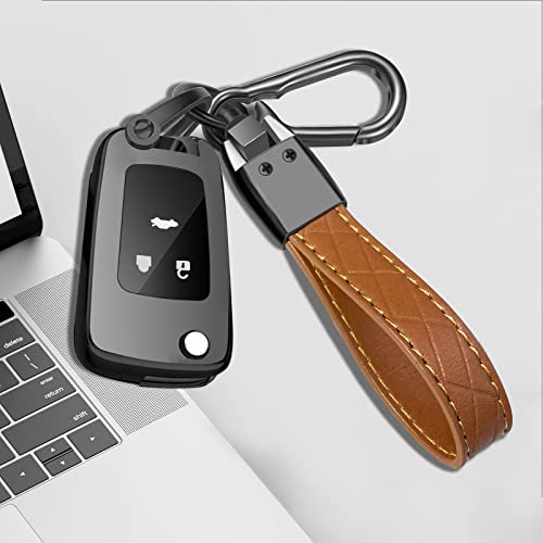 Idakekiy Car Keychain Microfiber Leather With 4 Key Rings 360 Degree Rotatable Universal Key Fob Chain Holder Organizer #TOP3