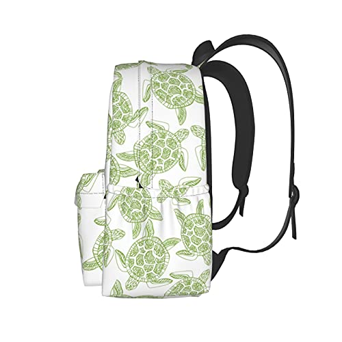 Sac à dos 17" vert clair étanche avec compartiment ordinateur et protection tortue