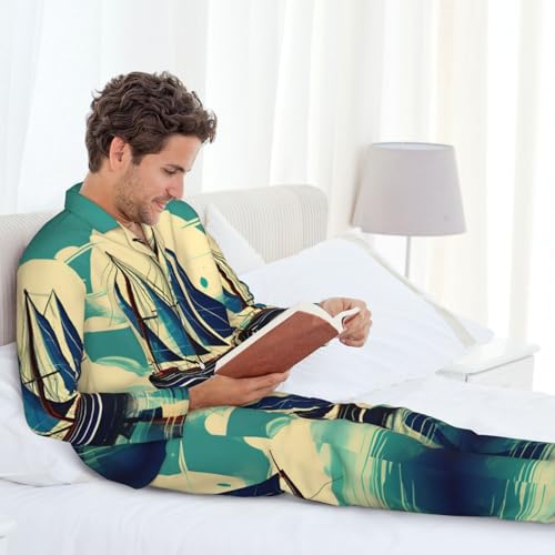 Pyjama imprimé bateau pour une soirée confortable à la maison - 3