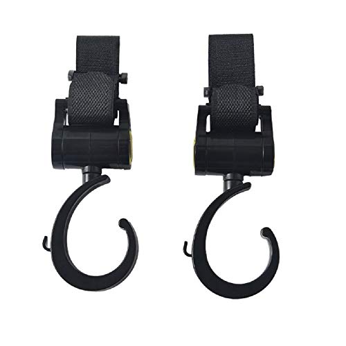 Stroller Hook 2 Pack of Multi Purpose Hooks Hanger for Baby Diaper Bags, Groce ries, Clothing, Purse