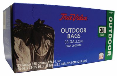 Berry Plastics 925837 worki na śmieci, czarny plastik, 33 gale, 38 kr - ilość 6