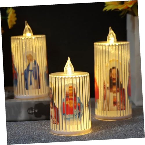 Lámparas de vela LED para evitar incendios en celebraciones católicas del hogar 4