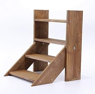 Blumenständer Regał na rośliny regał na kwiaty Desk Top z litego drewna mini instalacja regał na kwiaty doniczkowe prosty mały drabina typ regał stojący (kolor: A)