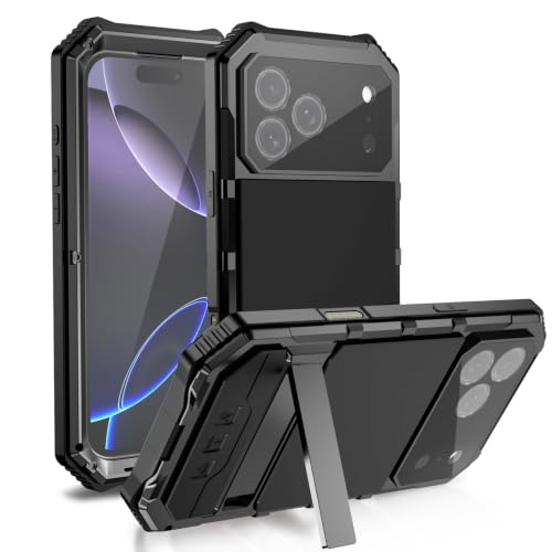 Coque iPhone 16 Pro Max avec support intégré béquille silicone