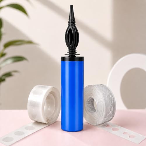 Image of Balloon Decoration Kit with Pump, Glue Dots & Arch Strip | DIY Balloon Arch Set Decoration | Balloons Tool Kit.
