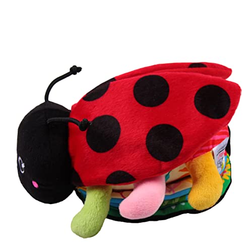 Lizzy Lady Bug Cloth Book Sensory Toy Stuffed Animal 3 Months+ #TOP1