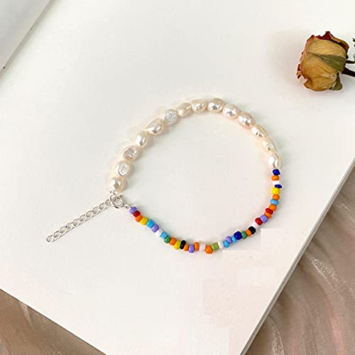 Bracelet de perles d'eau douce naturelles CXYWBD en perles colorées