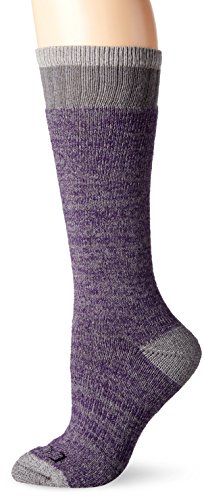 Dickies Women's Wool Blend Free Run Moisture Control Athletic Boot Crew Socks, Navy/Charcoal, Shoe Size: 6-9