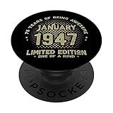 Photo Gallery vintage gennaio 1947 donna uomo regalo 75 anni compleanno popsockets popgrip intercambiabile Photo Gallery vintage gennaio 1947 donna uomo regalo 75 anni compleanno popsockets popgrip intercambiabile