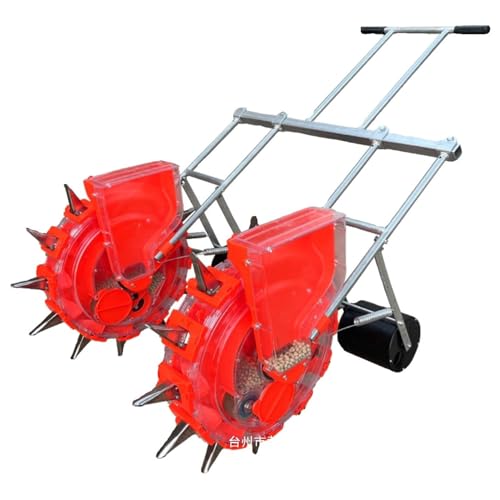 Sembradora manual de ruedas para jardín 8 filas miniatura 1