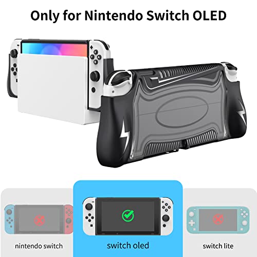 Heiying Switch Oled Case Compatible With Nintendo Switch Oled, Dockable Case For Nintendo Switch Oled And Ergonomic Tpu Grip Case For Joy-Con Controller. #TOP1