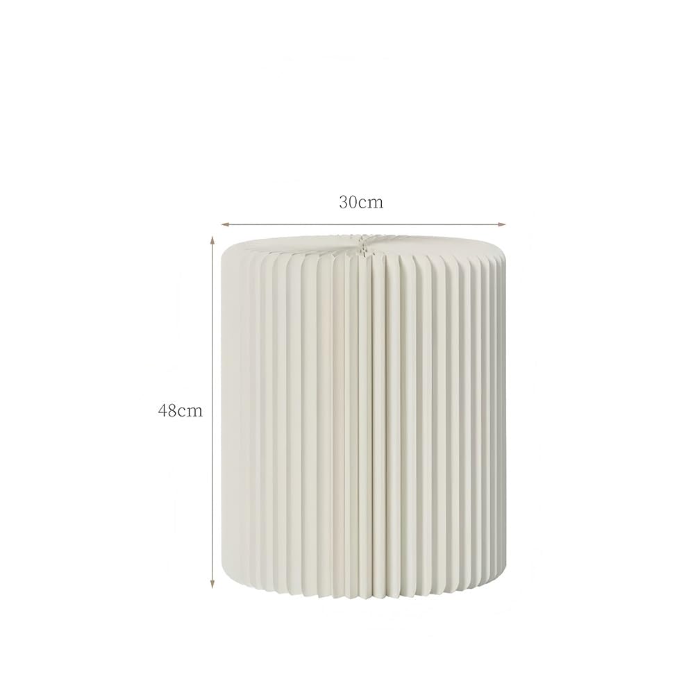 Zfmnoyev 1 Piedistallo Espositivo Pieghevole in Cartone, Colonna Espositiva Cilindrica, Supporto per Scarpe, Borse, Fiori O Torte, Perfetto per Matrimoni(30x48 cm)