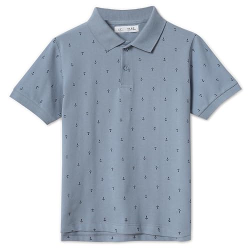 Image of Alan Jones Clothing Boy's Cotton Regular Fit Polo T-Shirt