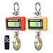 BINBINNIAO 3Tons Waterproof Digital Crane Scale 3000kg LCD Hanging Scales 20M Remote Control Heavy Duty Alloy Steel Hook Weight Balance(Orange)