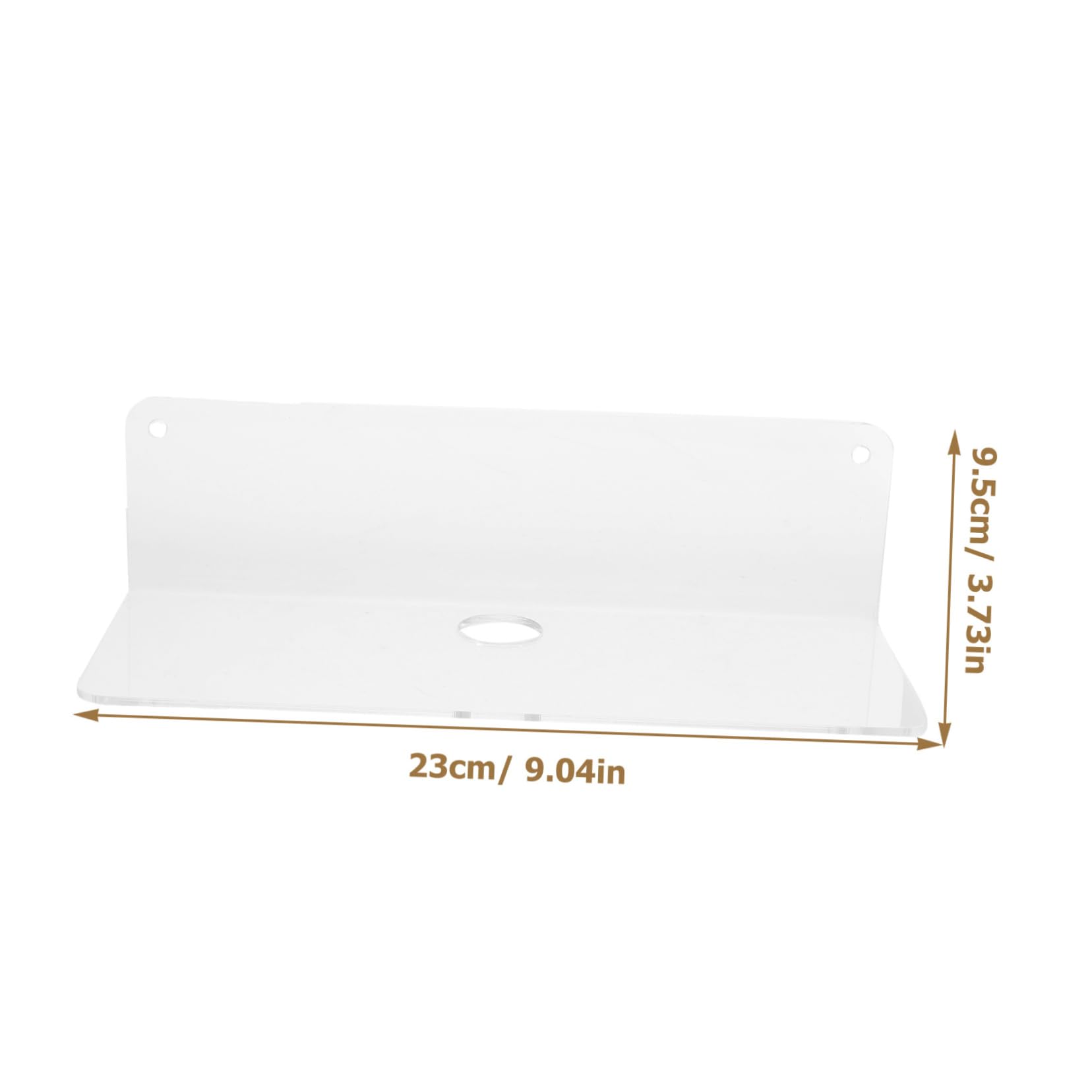 Mobestech 4 Piezas Estante de Almacenamiento de Pared Soporte de Estante Flotante Deber Estante de Almacenamiento de múltiples Capas estanterías de Pared para Oficina Acrílico Transparente